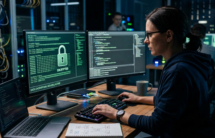 female-security-encryption-technician